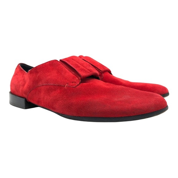 Zero + Maria Cornejo (RARE) Red Suede Loafers - Picture 4 of 9